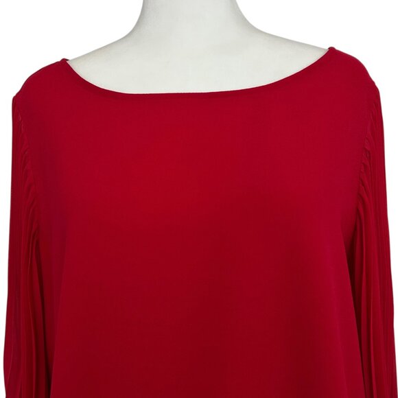 Alfani Accordion Pleated Bell 3/4 Sleeve Blouse Top (10) - Picture 8 of 11